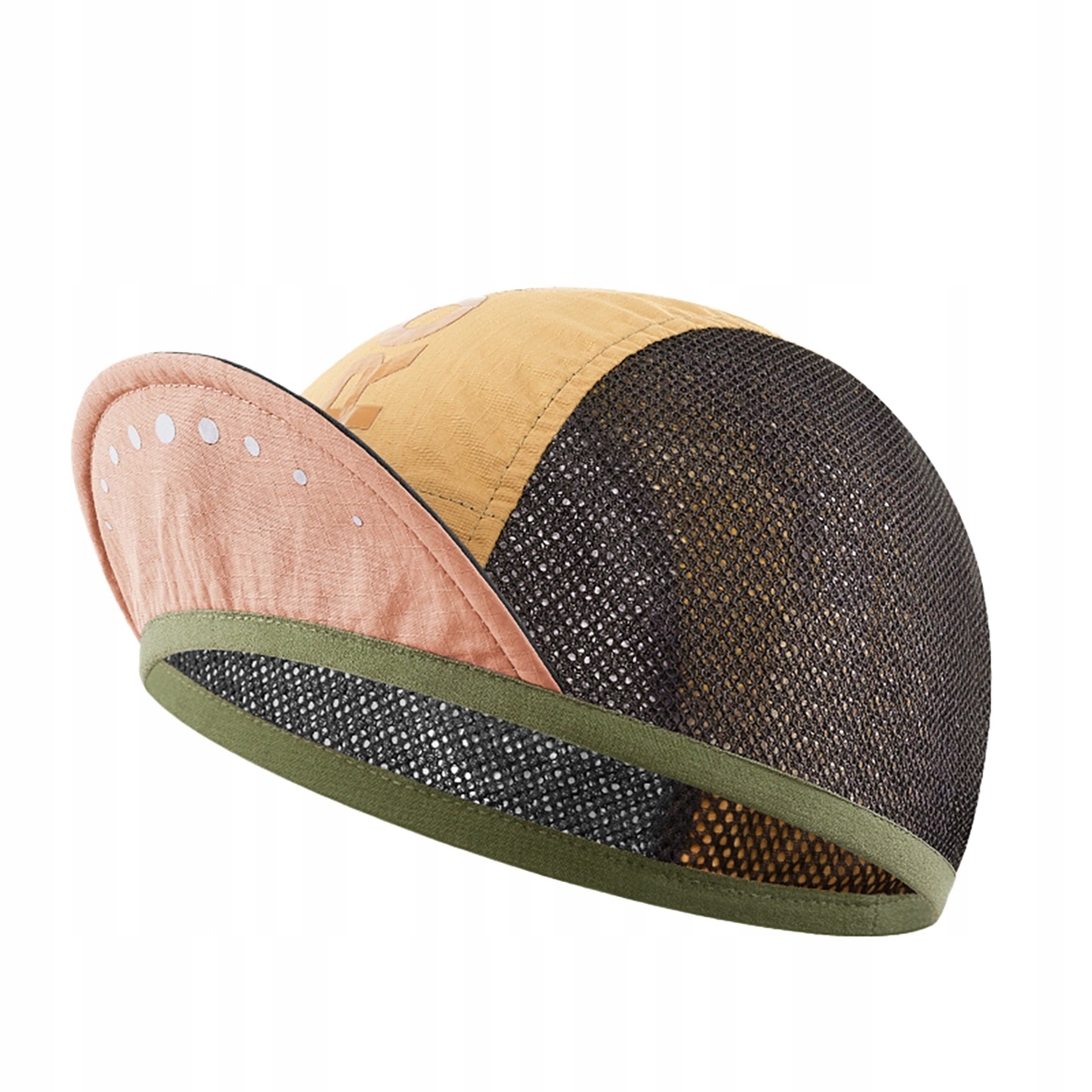 Czapka kolarska Rockbros rowerowa z daszkiem, pod kask żółta