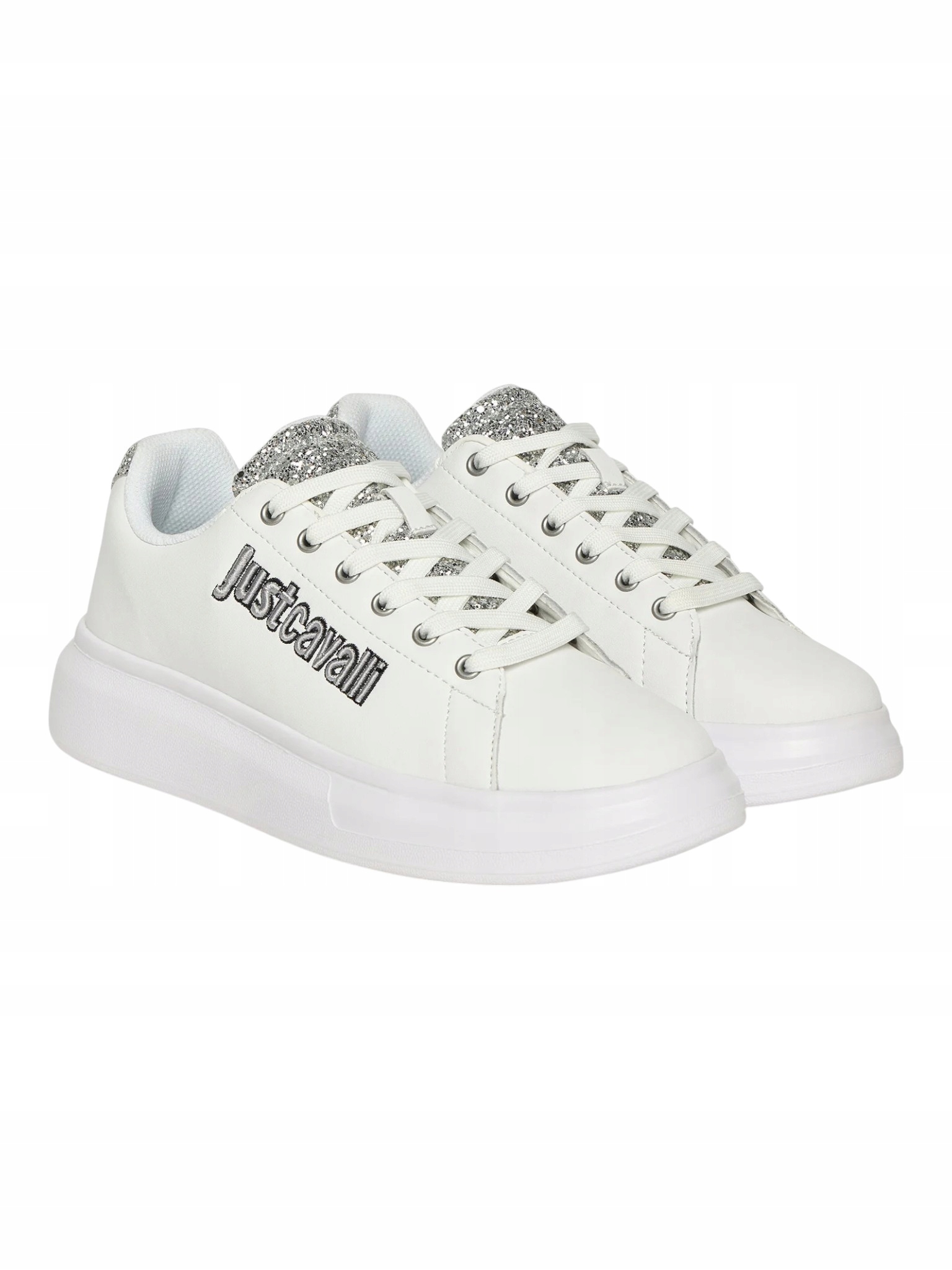 Dámské boty Just Cavalli Fondo Ursa Dis. 1 Bílé vel. 38