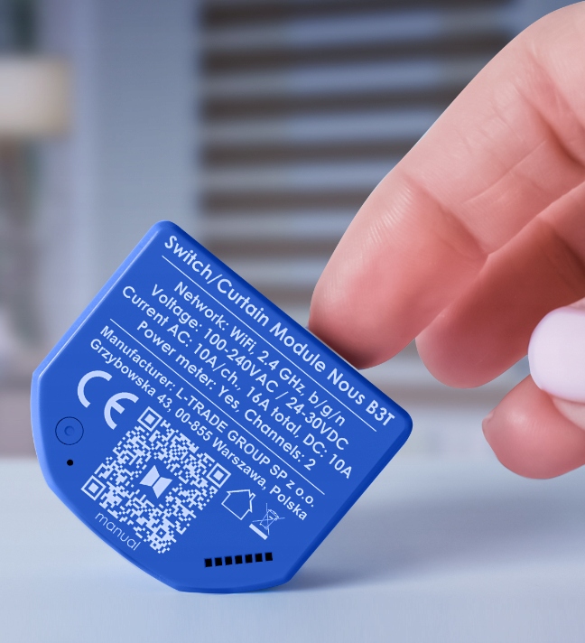 Sterownik WiFi 2 kanałowy Rolet ESP32 z OpenSource Tasmota HomeKit Supla 2C Rodzaj sterownik