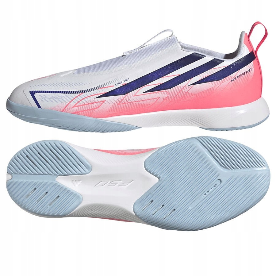 Buty adidas F50 Hyperfast League LL Jr In KK1329 31, Biały