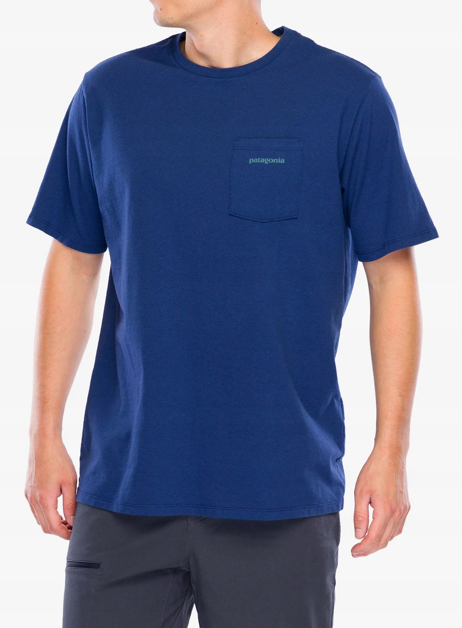 Tričko Patagonia Boardshort Logo Pocket Responsibili-Tee modrá M