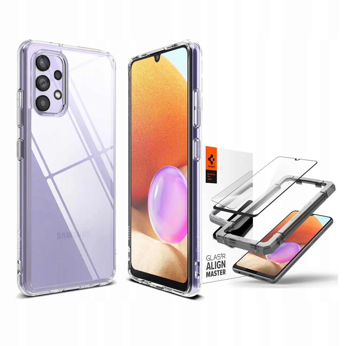 

Ringke Etui Do - Galaxy A32 LTE/4G + Szkło Spigen