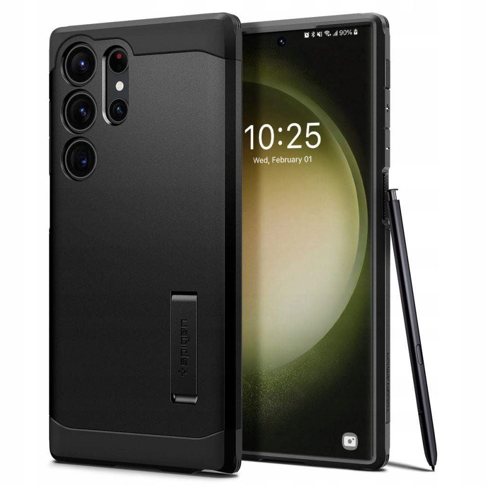 Pouzdro Spigen Tough Armor pro Samsung Galaxy S23 Ultra, černé