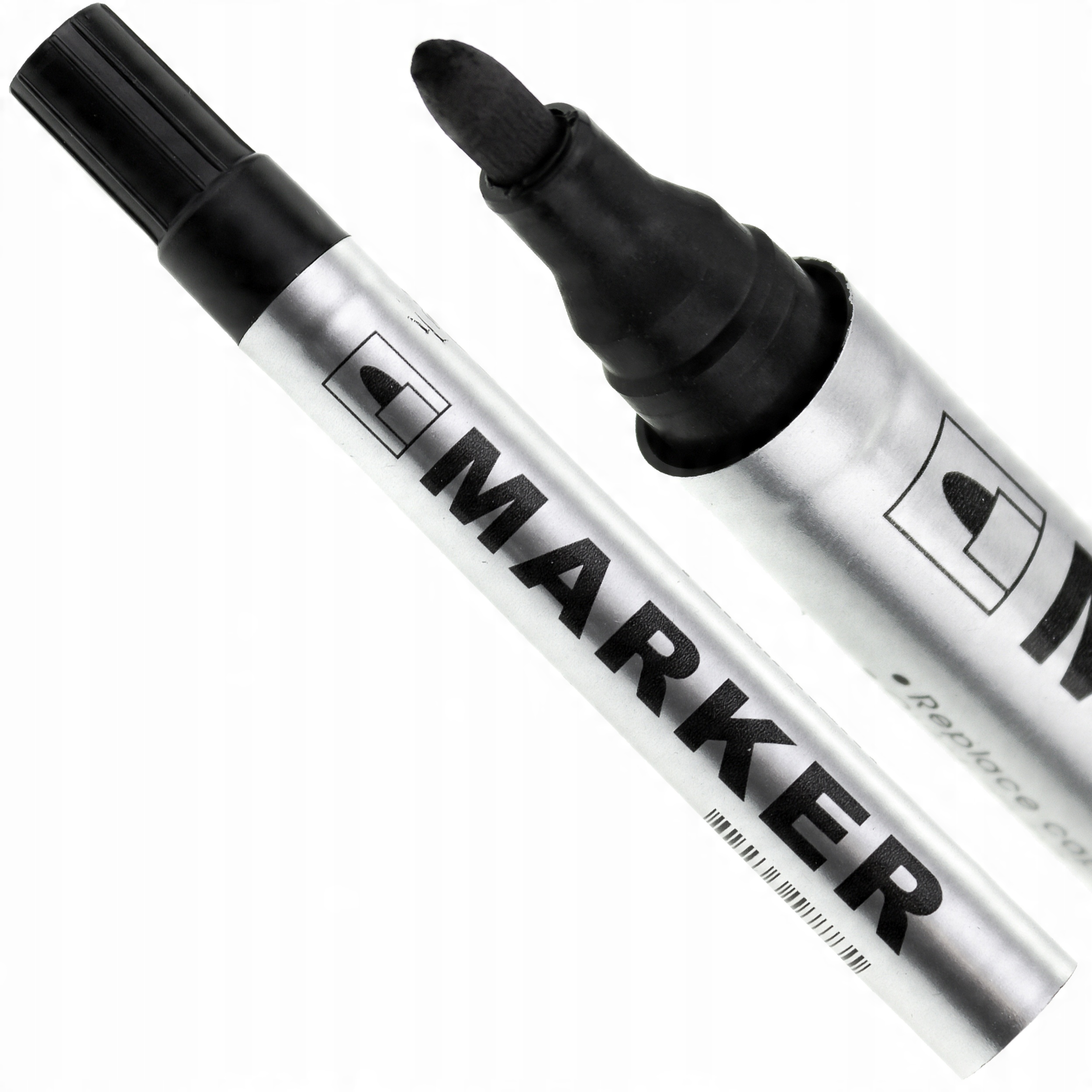 

Marker Permanentny Czarny Okrągły Flamaster Pisak