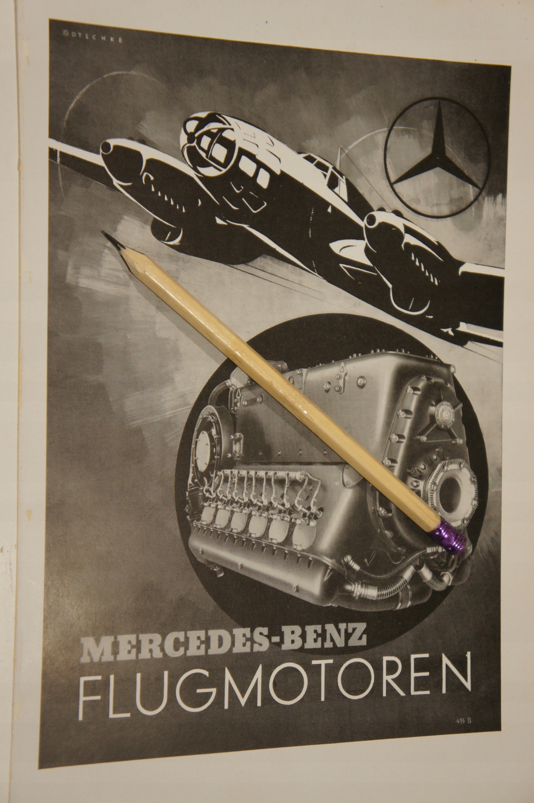 Люфтваффе реклама MERCEDES-BENZ FLUGMOTOREN Третий рейх 1939, II WS, WWII