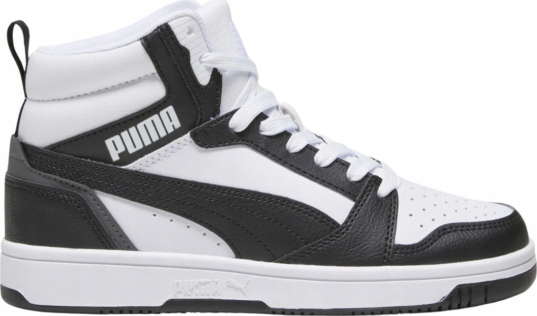 Boty Pro Děti Puma Rebound V6 MID Bílo-černé 393831 01 vel. 37,5