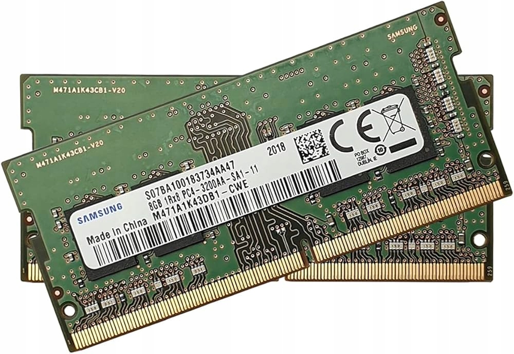 16GB Pamäť Ram 2x 8GB DDR4 Samsung 3200 MHz 1.20V PC4-3200AA