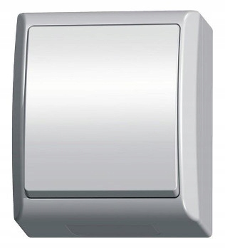 

Włącznik pojedynczy natynkowy IP44 Ospel Fala