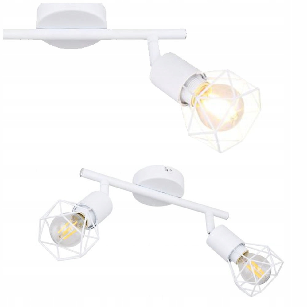 Bílá geometrická stropní svítidlo Xara I Globo