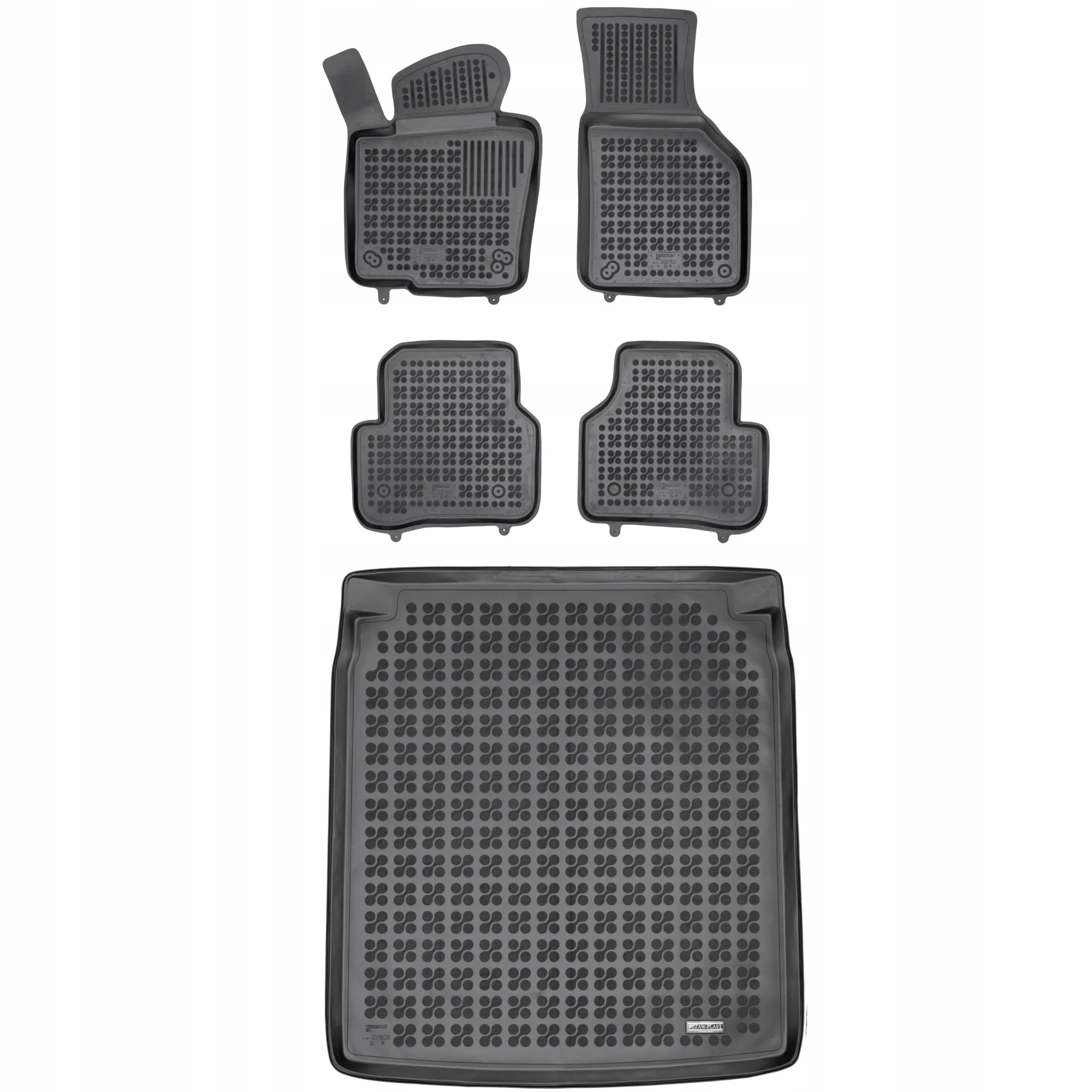 Gumová sada kobercov a rohoží Volkswagen Passat B6 2005-2010 Sedan