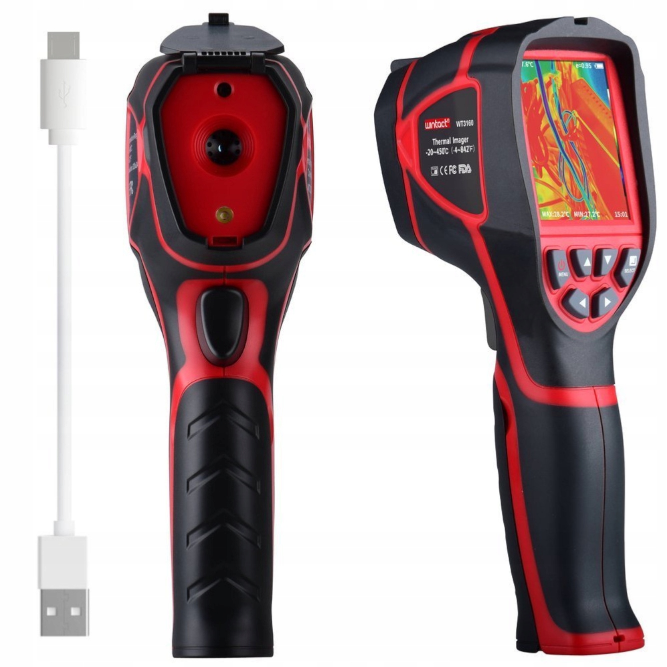 

Kamera Termowizyjna 160x120 Termodetektor Usb 3GB