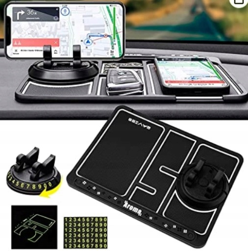 MATA PODKŁADKA DO SAMOCHODU 4w1 ANTYPOŚLIZGOWA Kod producenta Non-Slip Phone Pad for 4-in-1 Car Univer