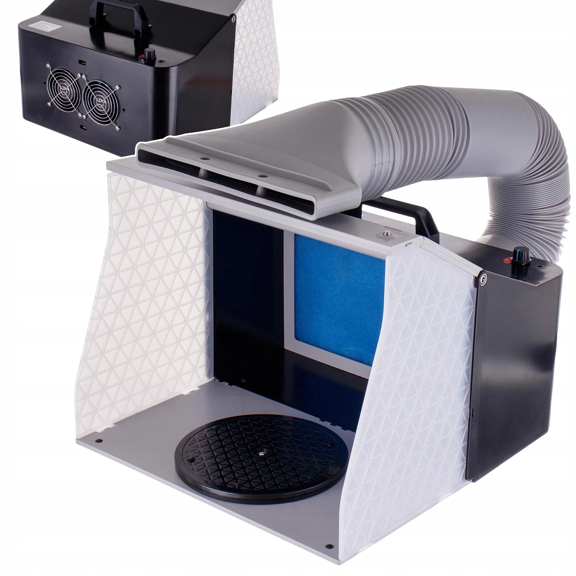 Modelářská Lakovací Kabina Airbrushu S Regulací Výkonu, Led Světlo, Výtah