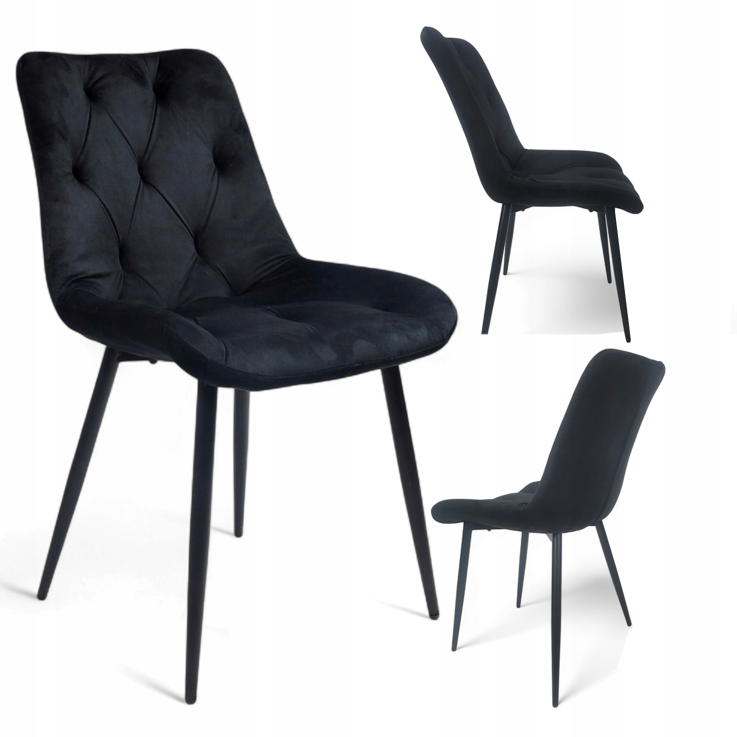 Velurové Křeslo Čalouněné Pohodlnou Černou Jídelnou Obývací Pokoj Kuchyně Až 89 CM