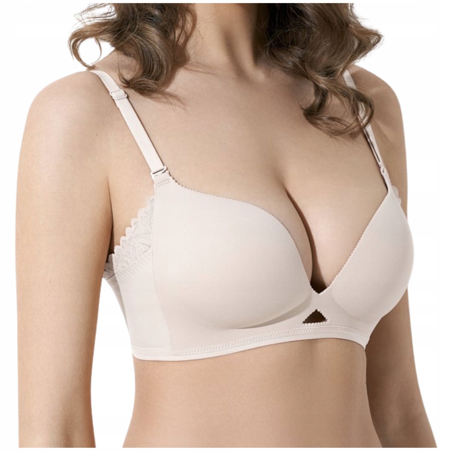 Push-up podprsenka bez kostic béžová zvětšovací Lauma Shape 99J34 80B