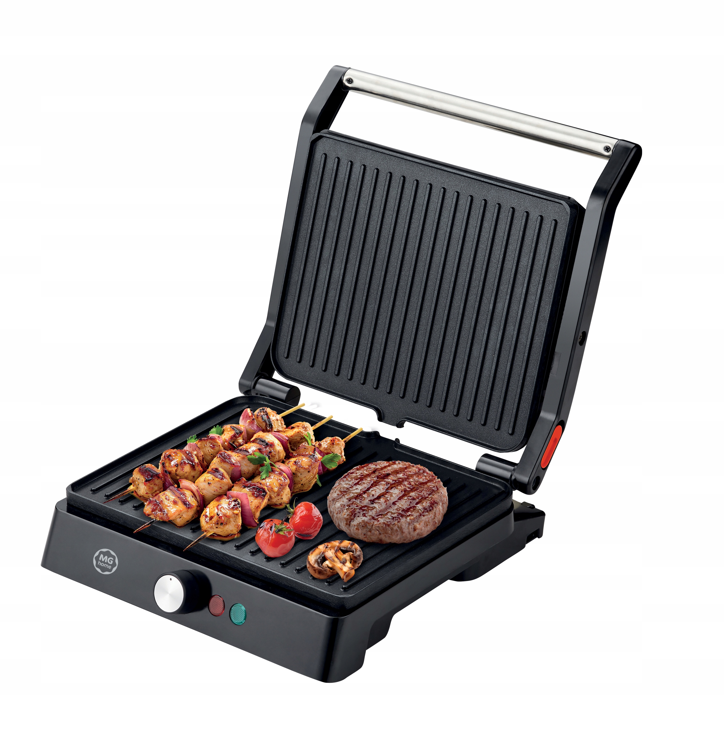 Velký Elektrický Rozkládací Gril 2000W Černý, Regulace Teploty Mg Home