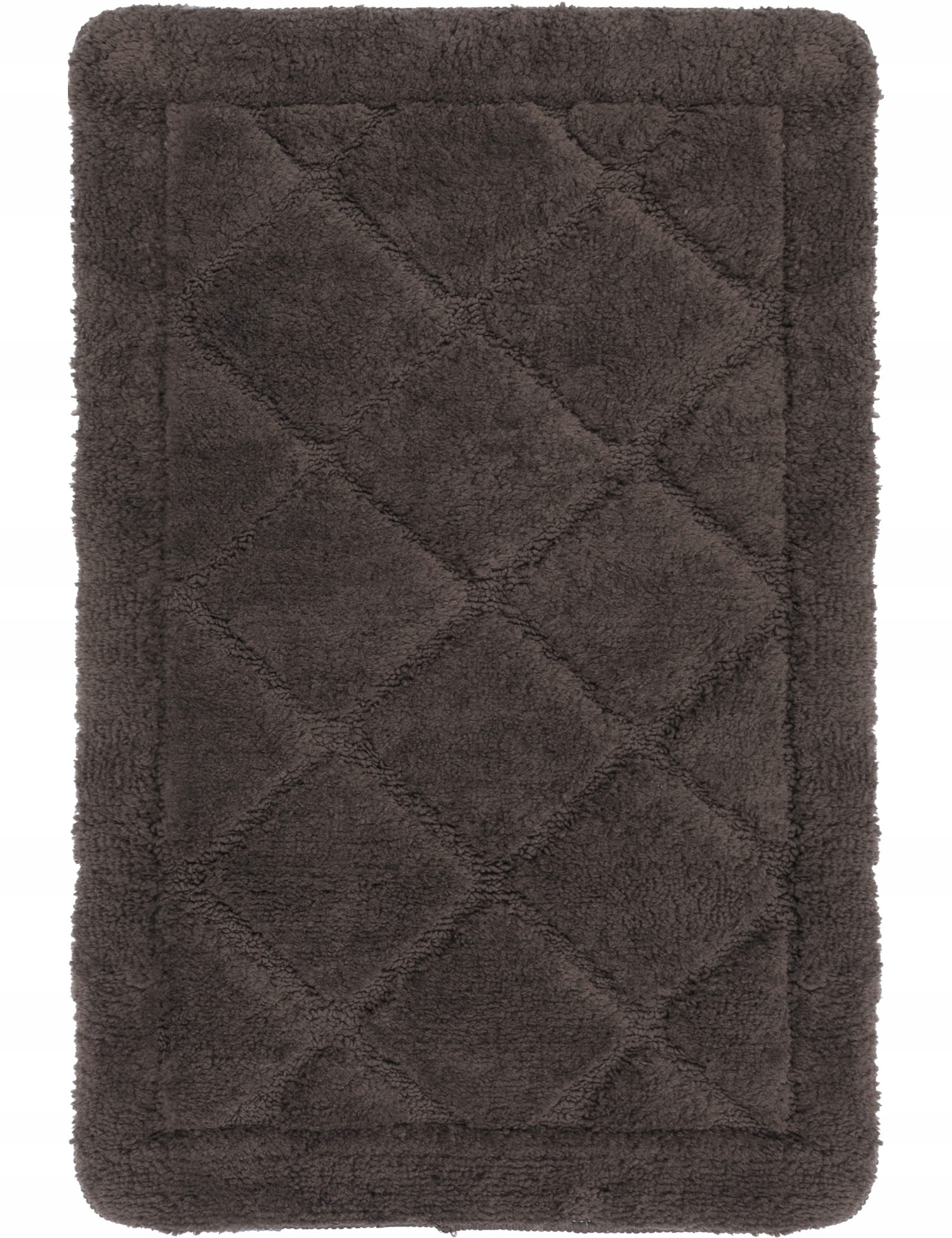 Koupelnový Koberec 60x100 CM Měkký, Savý, Protiskluzový, Lze Prát V Hnědé Barvě