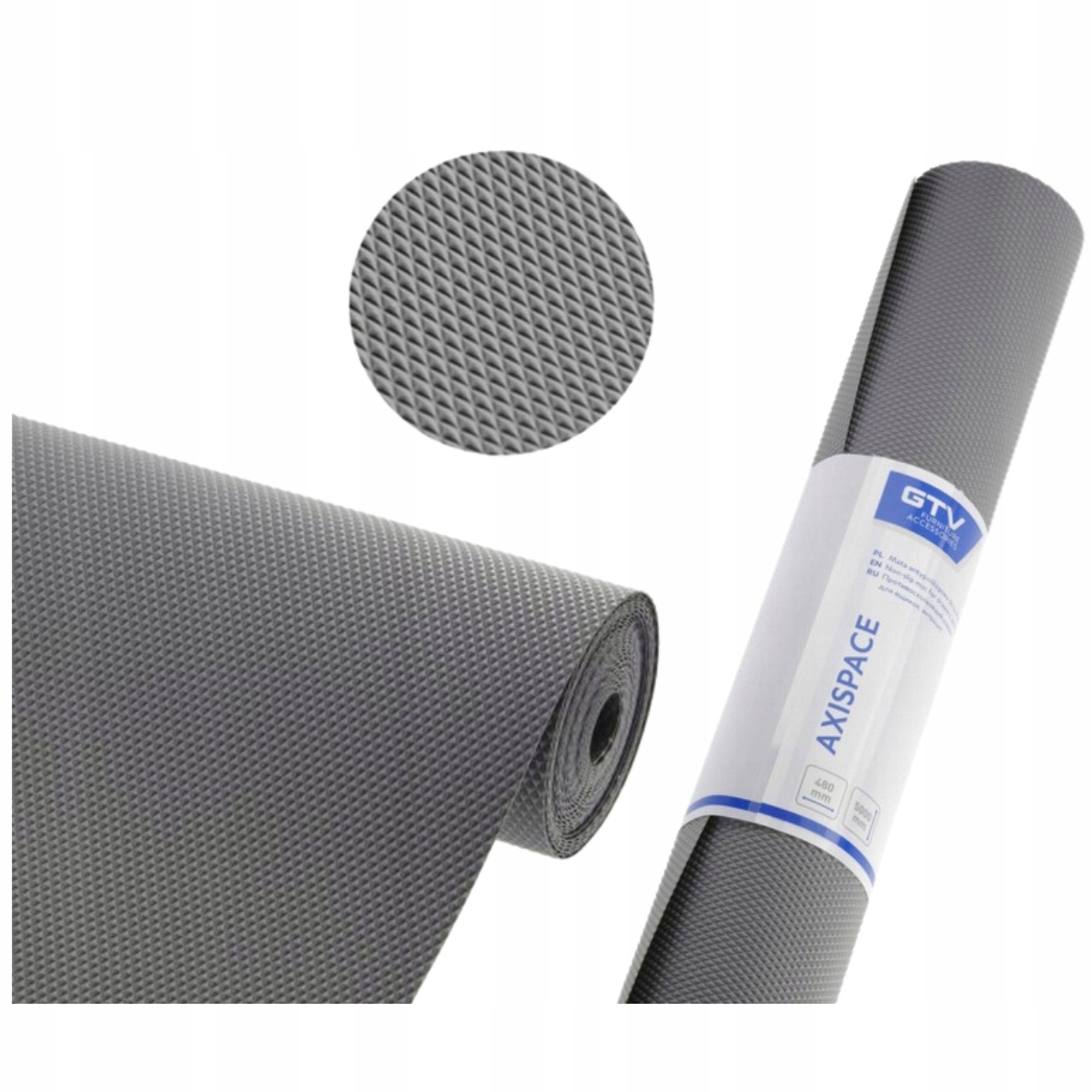 Prostiskluzová podložka pro zásuvky 48 x 500 cm Ochranná podložka pro skříně Gtv antracit