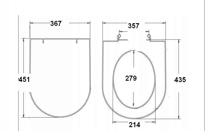 AUSTRIACKA DESKA ANTYBAKTERYJNA DO KOŁO SOLO Długość 450 cm