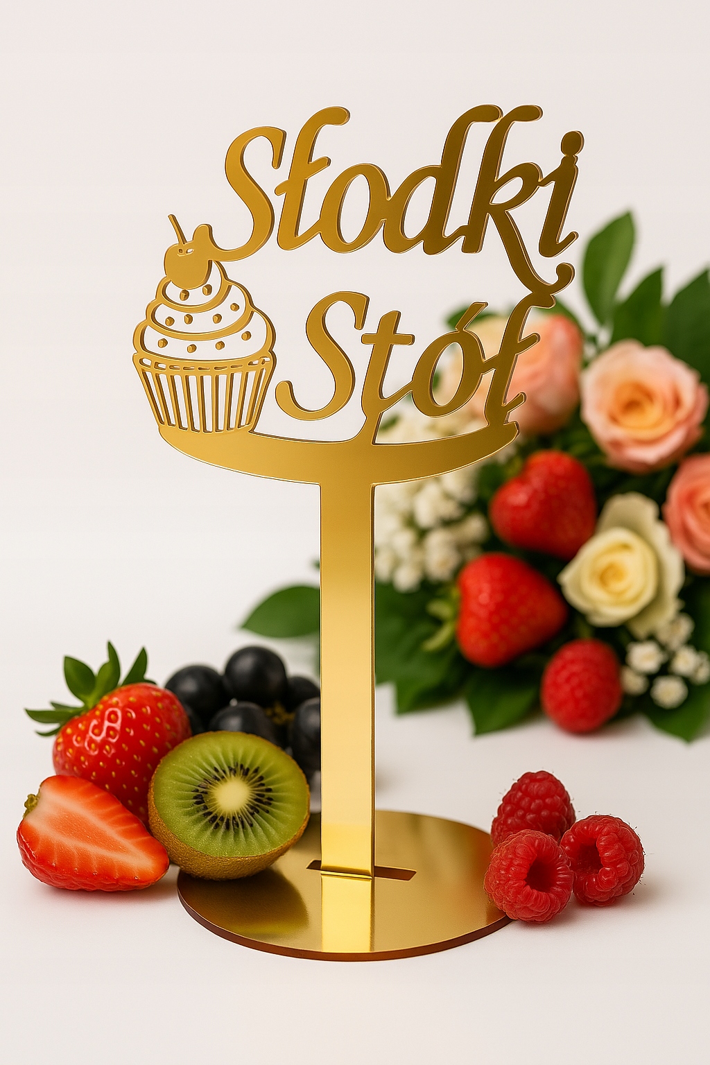 TABLICZKA INFORMACYJNA SŁODKI STÓŁ NA WESELĘ EVENT IMPREZĘ DEKOR GLAMOUR Marka inna