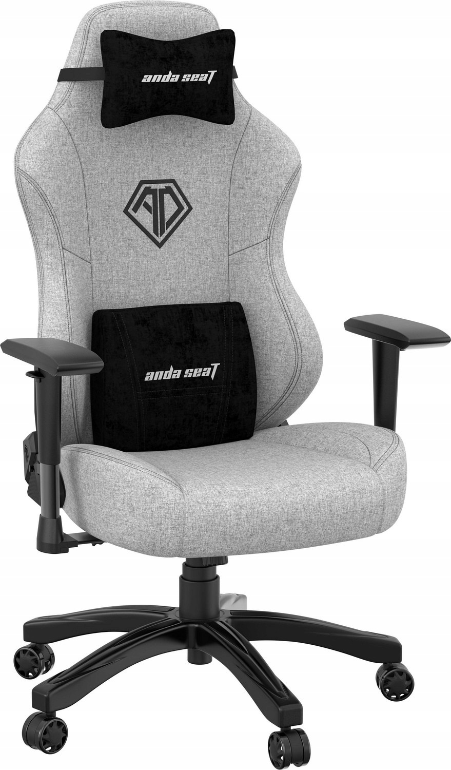 Anda Seat Phantom 3 L Gamingowy do 120kg Tkanina Szary