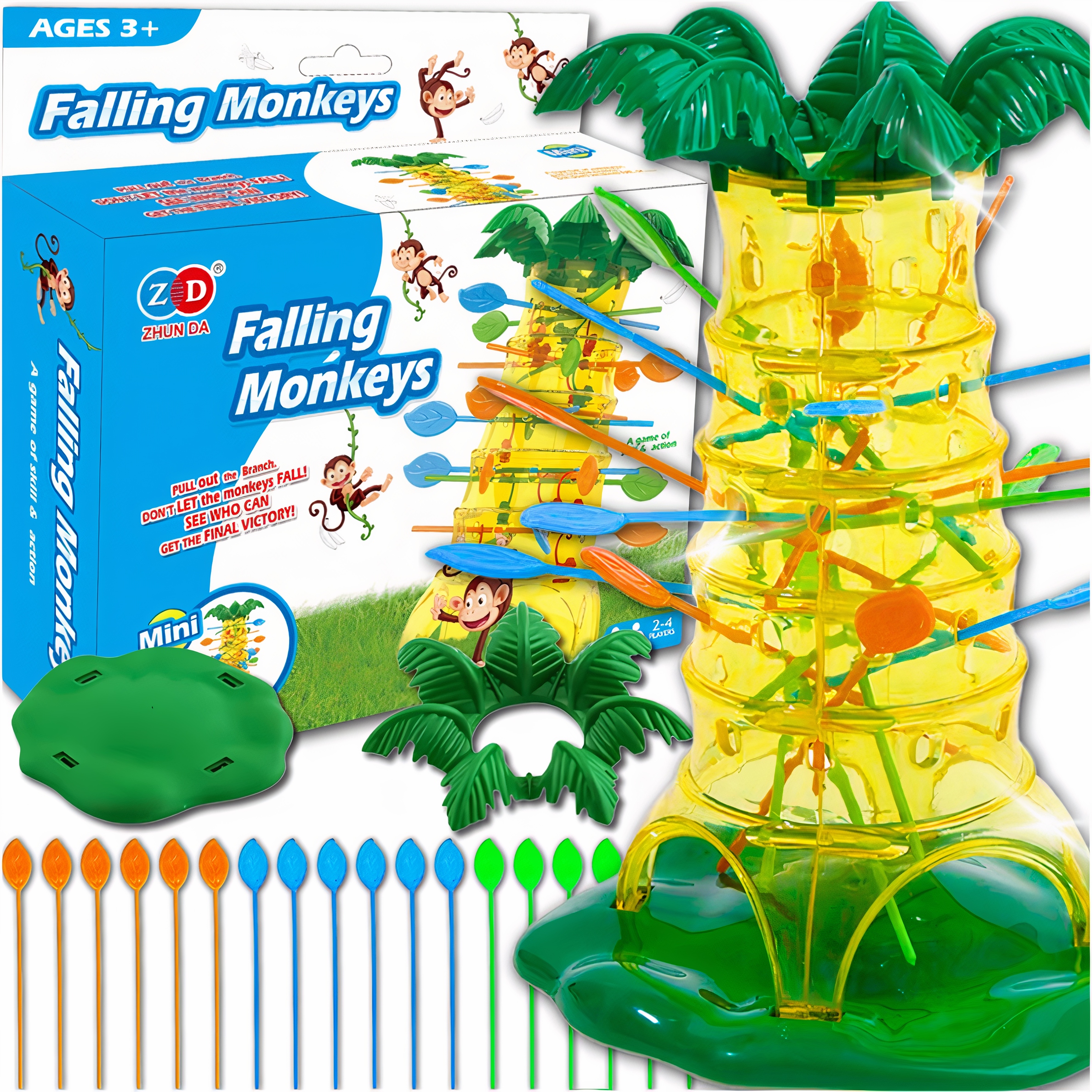 GRA ZRĘCZNOŚCIOWA RODZINNA SPADAJĄCE MAŁPKI BIERKI NA PREZENT DLA DZIECKA Stan opakowania oryginalne