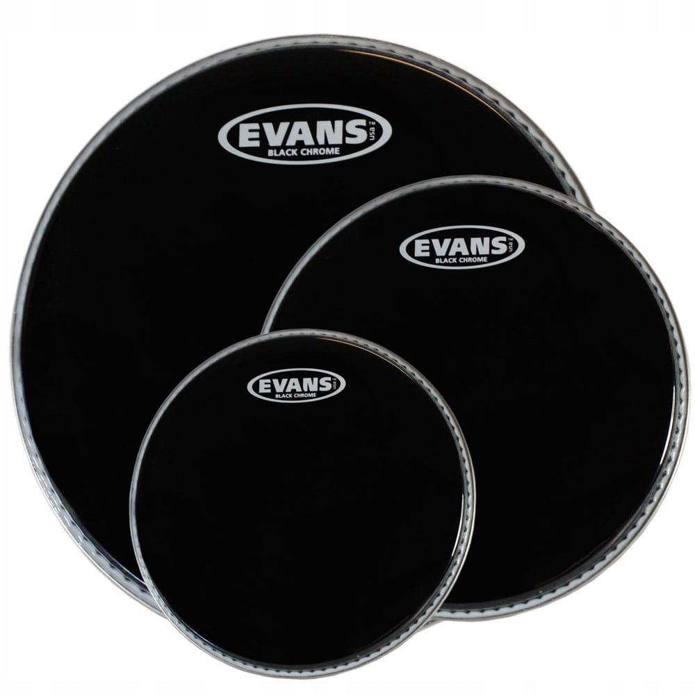 Evans Black Chrome Fusion TomPack (10,12,14)