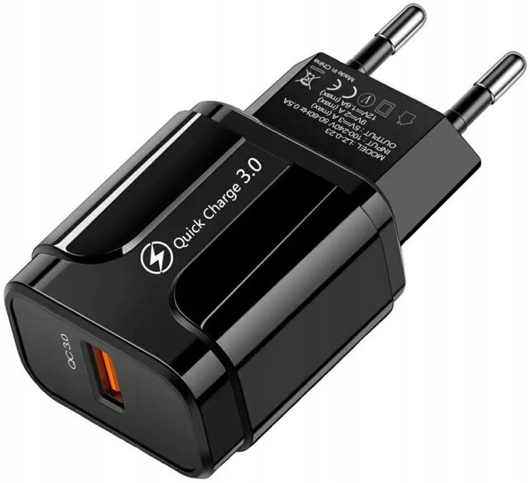 SZYBKA Ładowarka sieciowa zasilacz 18W USB 3A QuickCharge3.0