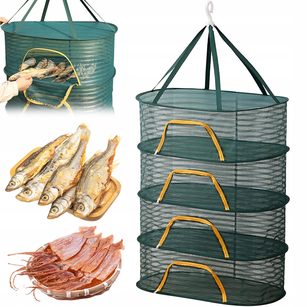 Síťka Na Sušení 4 Vrstvy 60 CM Bylinky Květiny Hračky Spodní Prádlo Háček