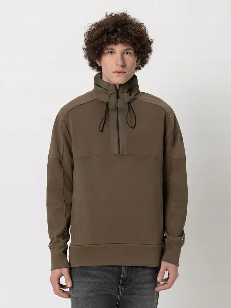 Tommy Hilfiger Pánská Mikina cotton touch mix media MW0MW25893 R XL