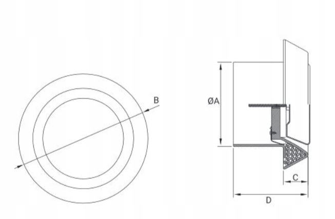 Anemostat AN 100 DOSPEL BIAŁY ABS 007-0198 Marka Dospel