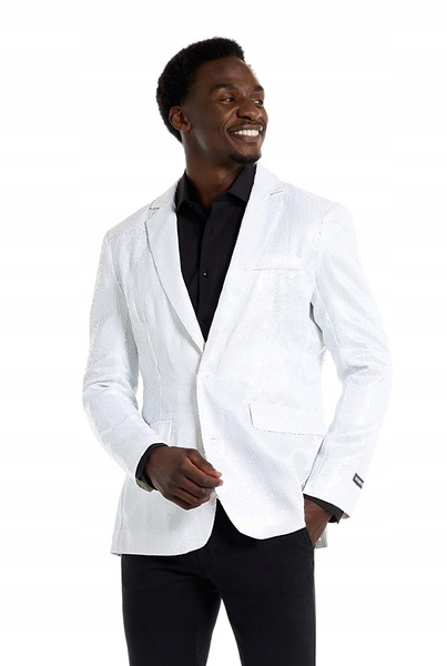 Sako Bílé Suitmeister Licence Převlek Slim Fit M