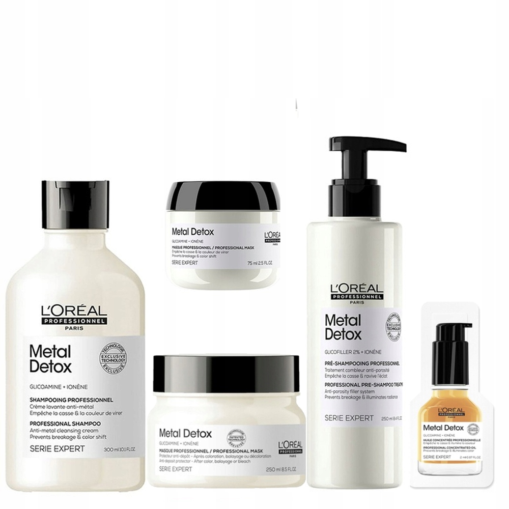 Loreal Metal Detox maska péče před šamponem šampon dárek