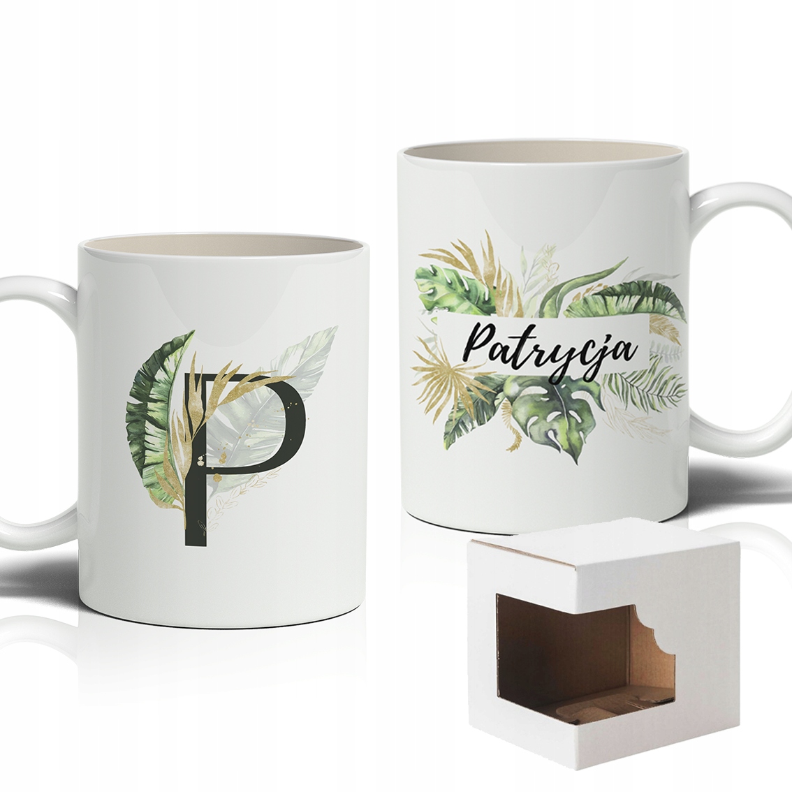 

Kubek Biały twoje imię Patrycja dla niej