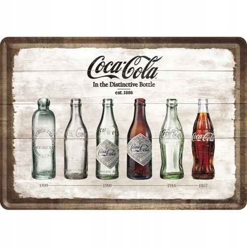 Pocztówka metalowa Coca-Cola Bottle Kolekcja