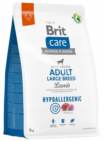 Levně Brit Care Hypoallergenic Adult Large Lamb 3 kg