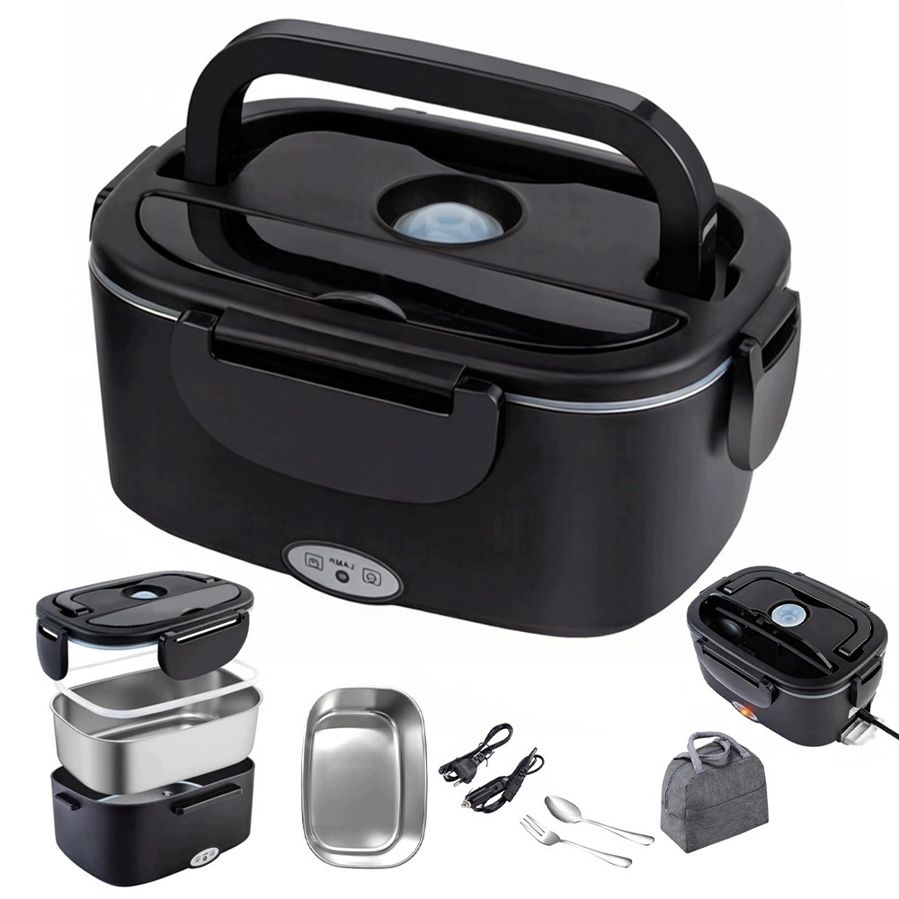 Elektrický Obědový Box Nahřívač Oběda Do Auta, Domu 1.5 L 23*10*17 CM