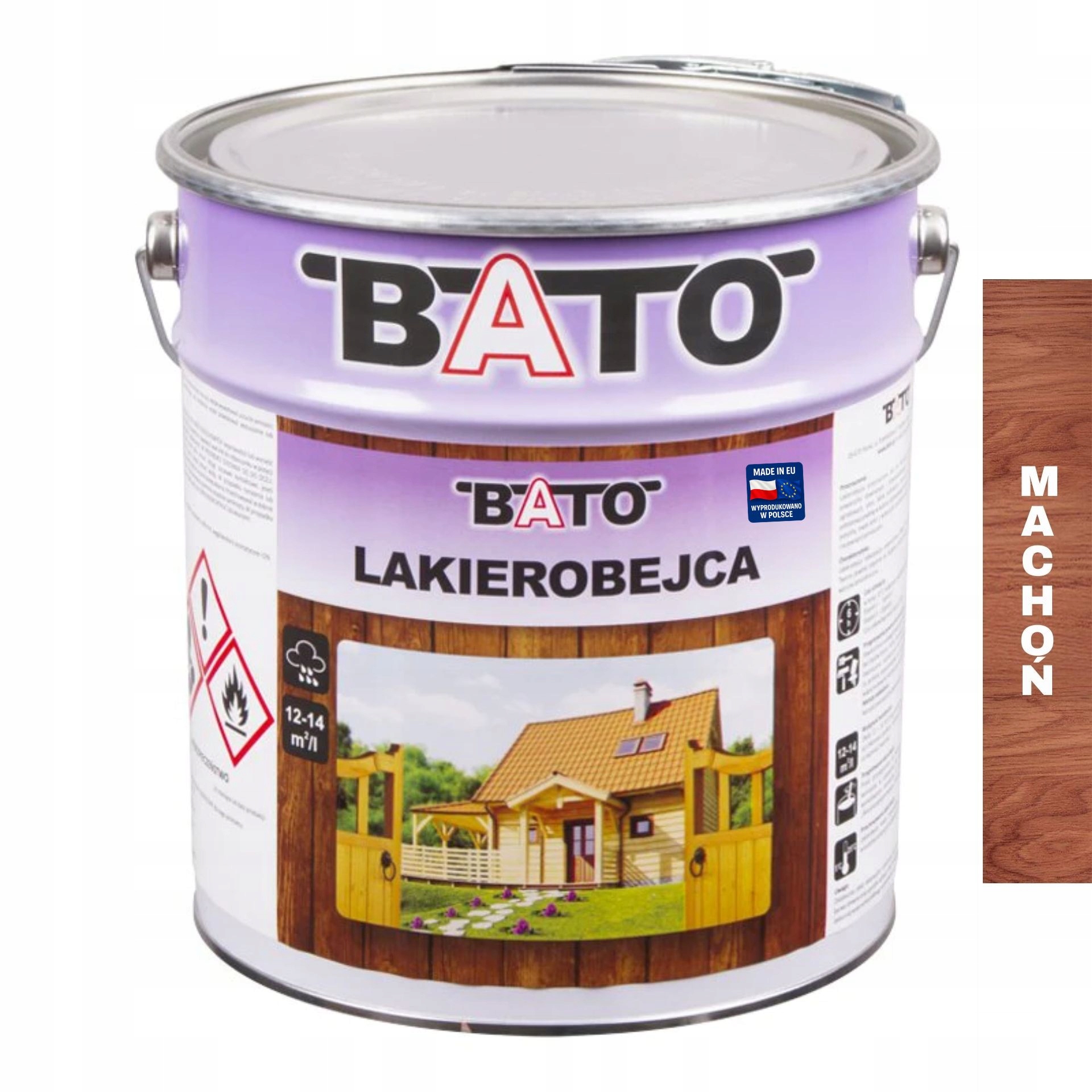 Lakierobejca do drewna Bato Mahoń 5L