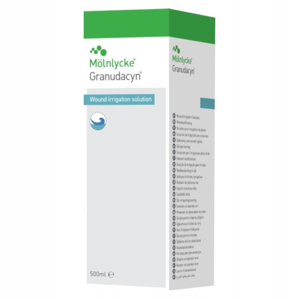 

Granudacyn roztwór do płukania ran 500ml