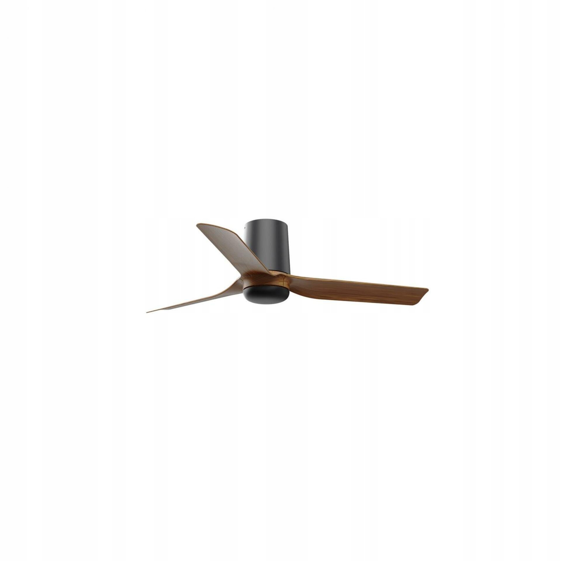 Stropní ventilátor Faro Mini Punt Tub S černý/tmavé dřevo DC motor