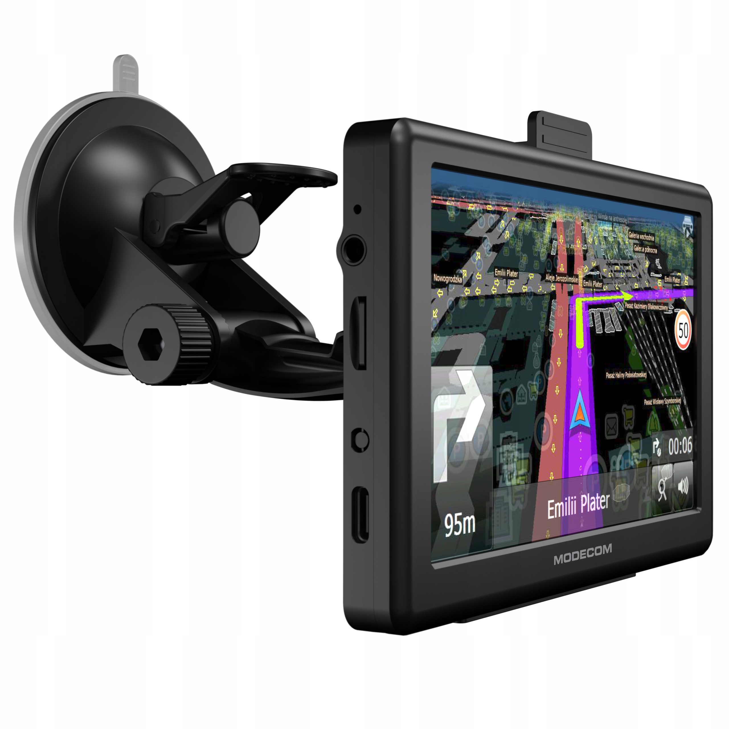 5palcová navigace Modecom CX 5.0 pro osobní auta, nákladní vozidla, Tir, autobusy, Usb-c