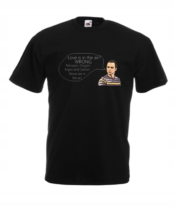 

M Koszulka Męska Teoria Podrywu Sheldon Bazinga