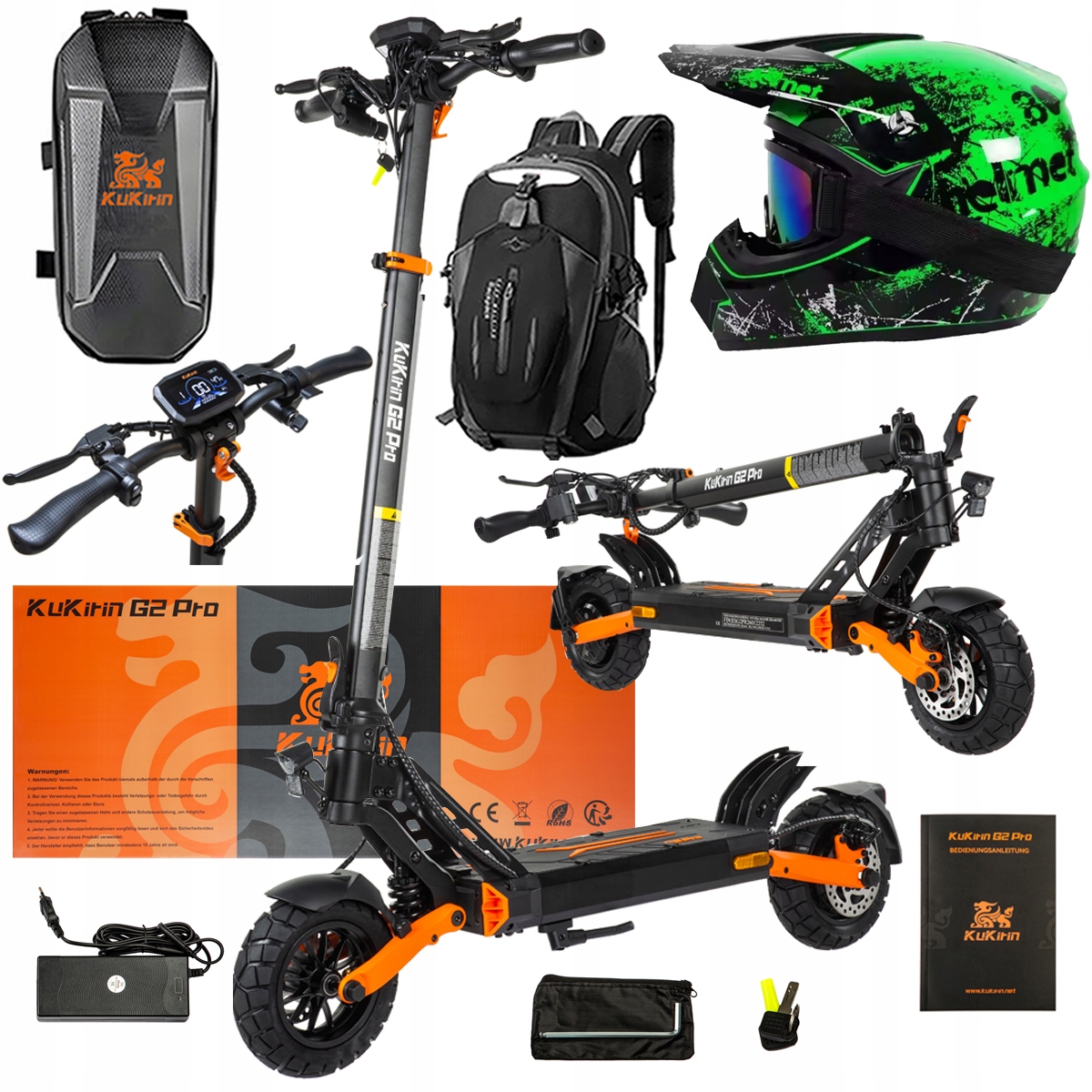 Pojazd Elektryczny KuKirin G2 Pro Abe 500w 48V 15.6AH 65KM 25KM/h +Dárek