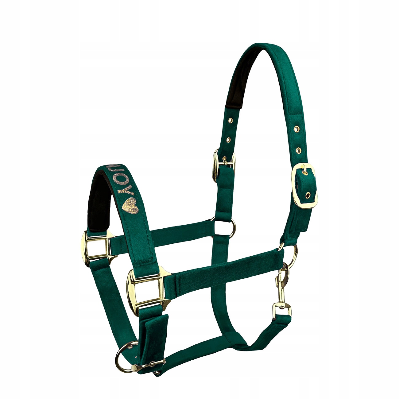 Kantar Horsenjoy Velvet zielony Pony