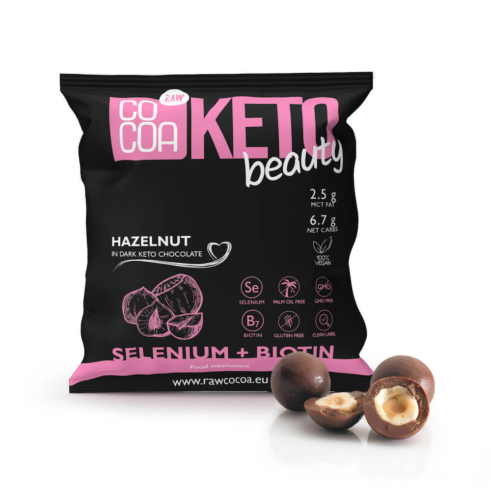 Lískové Ořechy V Čokoládě Keto Tmavé Beauty Bezlepkové 70 g Cocoa