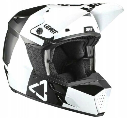 LEATT KASK MOTO 3.5 V21.3 HELMET BLACK/WHITE M