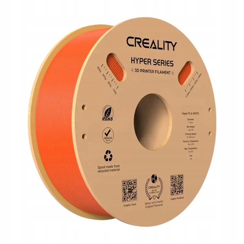 Filament Hyper Pla Creality (oranžový)