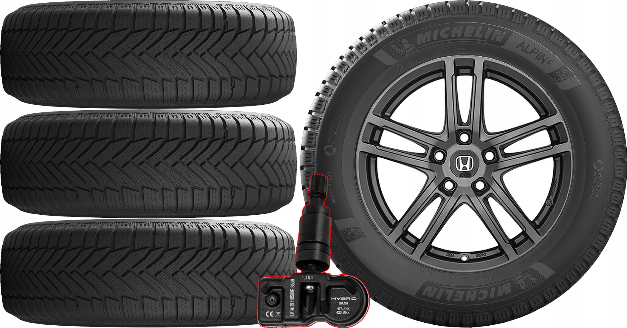 КОЛЕСА HONDA ACCORD VII 7 Мишлен 2255r17 TPMS