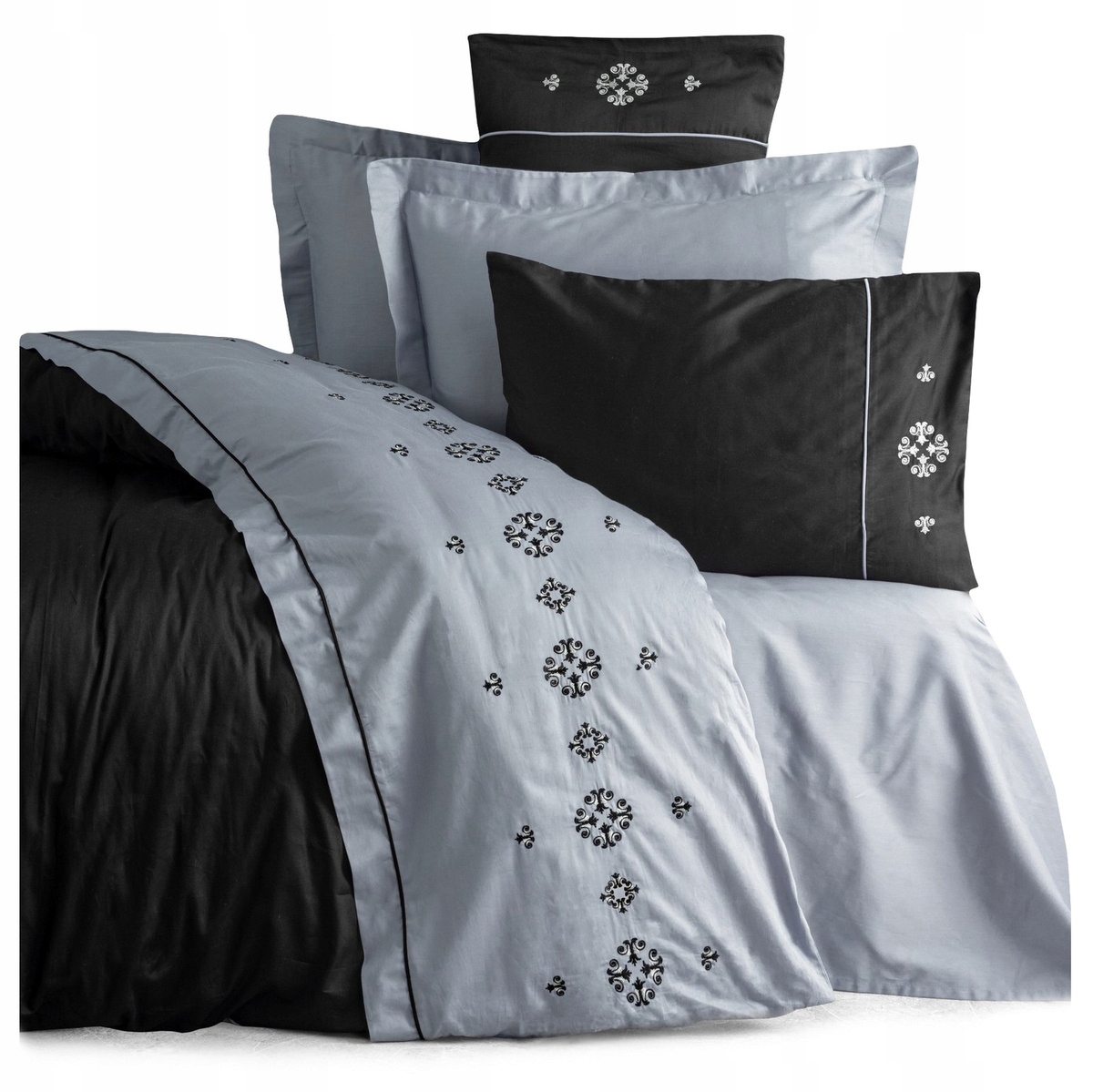 Posteľná Bielizeň 200x220 Sada 6 kusov Saténová vyšívaná v krabici Zehra Brode