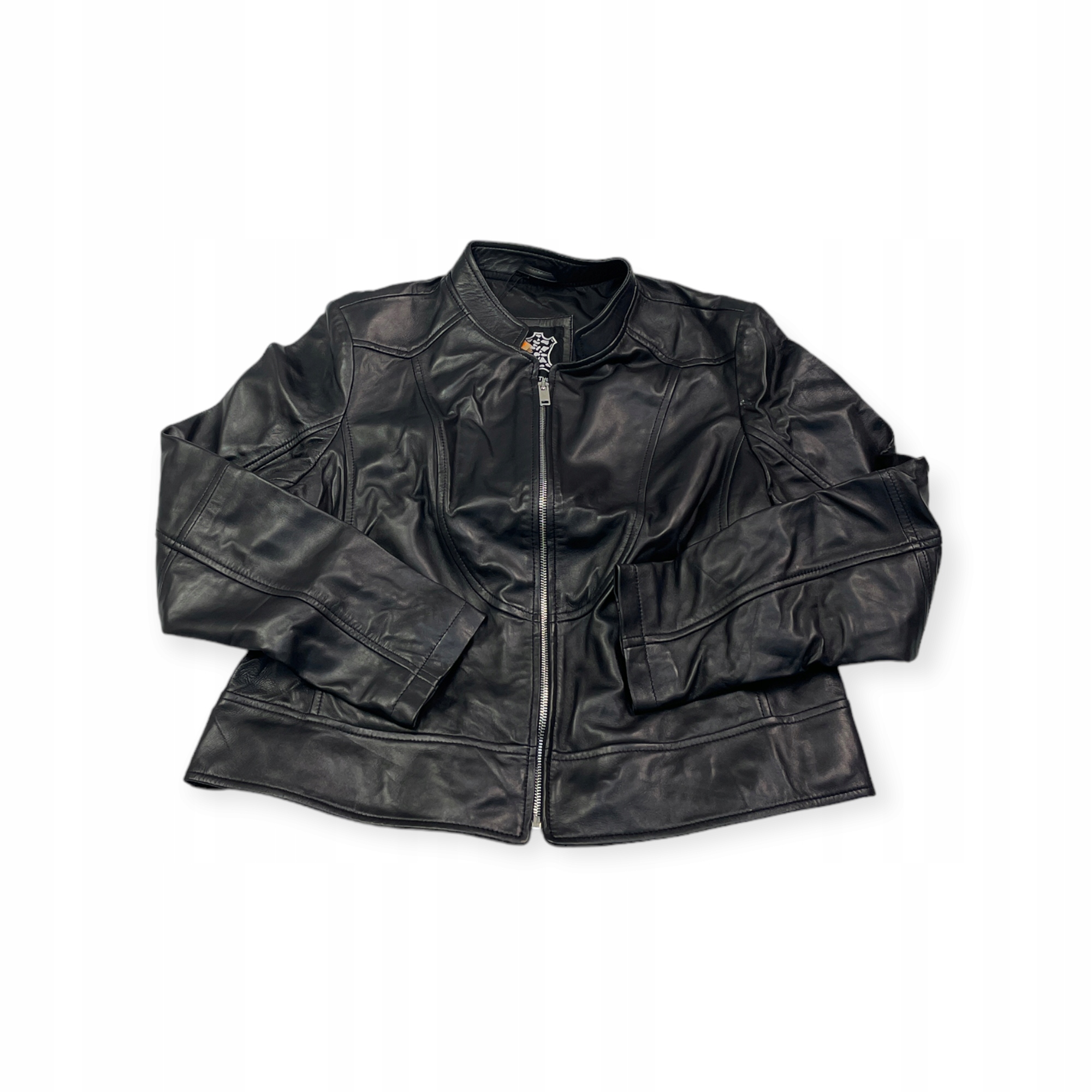 Dámská kožená bunda ramoneska Real Leather XL